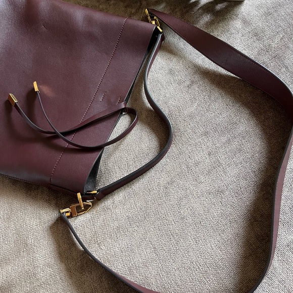 Michael Kors Collection Burgundy Bucket Bag - Picture 6 of 7